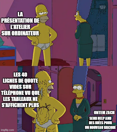 un meme sur le fait que la présentation de l'Atelier des Sylves soit jolie sur ordinateur mais horrible sur téléphone