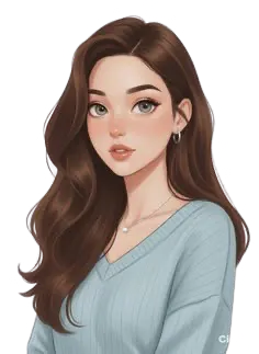 Jeune femme aux cheveux bruns yeux gris