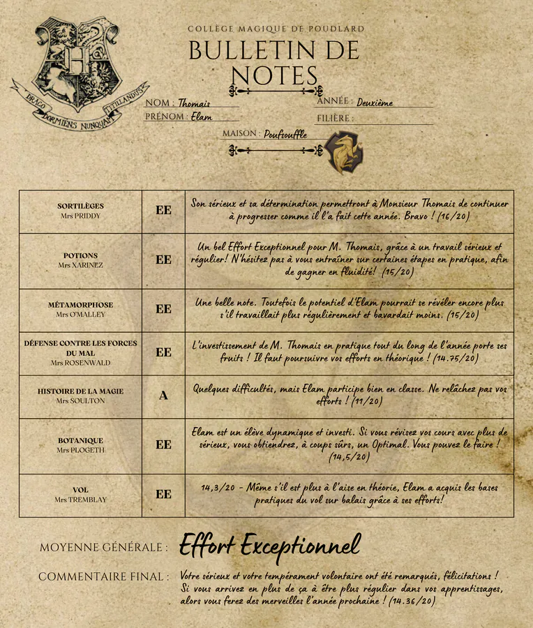 Bulletin d'Elam Thomais