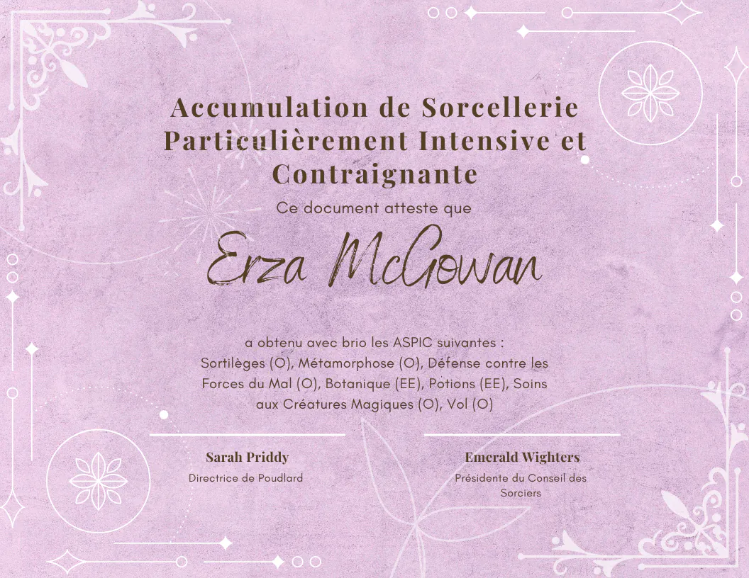 ASPIC d'Erza McGowan
