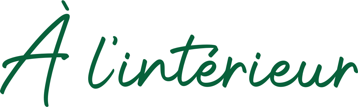 À l'intérieur