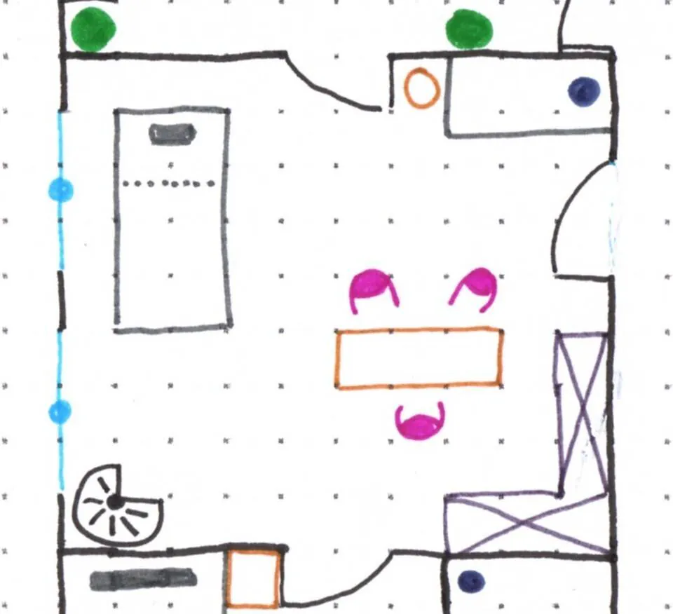 Plan de la salle de consultation
