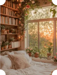 décorations printanières dans une chambre